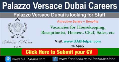 palazzo versace jobs|versace careers.